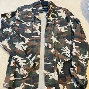 Camo denim jacket
